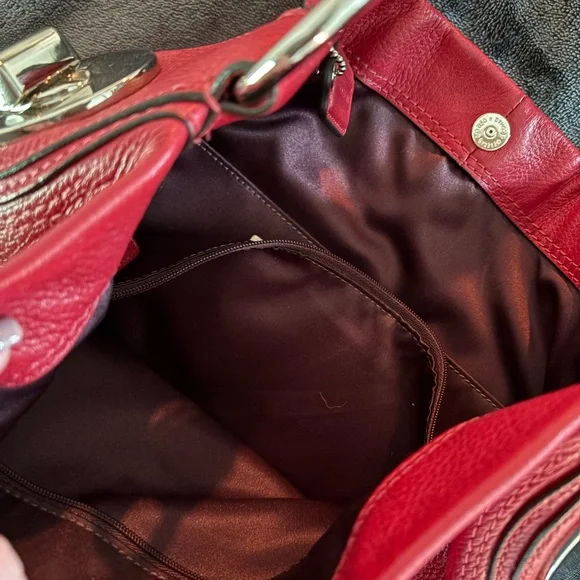 EUC Coach Red Hobo Bag - Picture 6 of 9